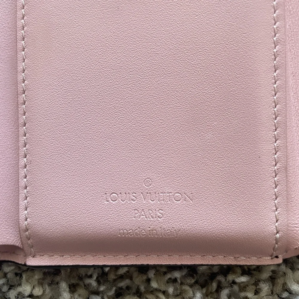 Preowned Louis Vuitton Portefeuille Cherrywood Monogram Vernis trifold Wallet - Picture 4 of 8